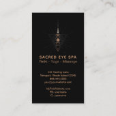 *~* Kosmische Schamanalchemie Heiliges drittes Aug Visitenkarte (Rückseite)