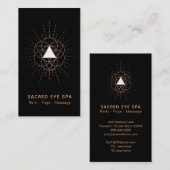 *~* Kosmische Schamane Heilige Geometrie Mystische Visitenkarte (Vorne/Hinten)