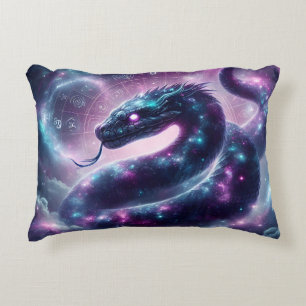 Kosmische Schlangenzodiak-Galaxie-Astrologie Dekokissen
