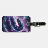 Kosmische Schlangenzodiak-Galaxie-Astrologie Gepäckanhänger (Vorderseite horizontal)