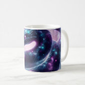 Kosmische Schlangenzodiak-Galaxie-Astrologie Kaffeetasse (VorderseiteRechts)