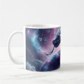Kosmische Schlangenzodiak-Galaxie-Astrologie Kaffeetasse (Links)