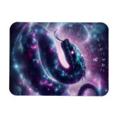 Kosmische Schlangenzodiak-Galaxie-Astrologie Magnet (Horizontal)