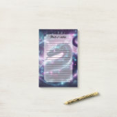 Kosmische Schlangenzodiak-Galaxie-Astrologie Post-it Klebezettel (Auf Schreibtisch)