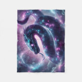 Kosmische Schlangenzodiakgalaxie Astrologie Fleecedecke (Vorderseite)