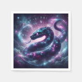 Kosmische Schlangenzodiakgalaxie Astrologie Serviette (Vorderseite)