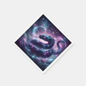 Kosmische Schlangenzodiakgalaxie Astrologie Serviette (Ecke)