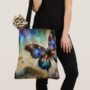 Kosmische Schmetterlings-Fantasiekunst Tasche