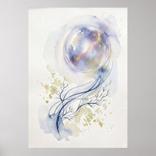 Kosmische Schöpfungsenergie der Gebärmutter Spirit Poster