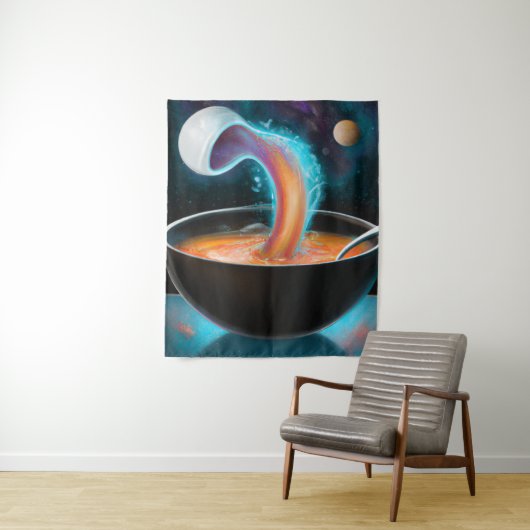 Kosmische Schüssel Suppe Portal digitale Kunst Wandteppich (Beispiel)