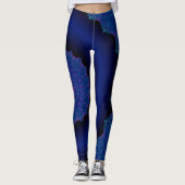 Kosmische schwarzes Loch Blacklight Leggings (Vorderseite)