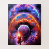 Kosmische Sicht junger Astronomen auf den mystisch Puzzle (Vertikal)