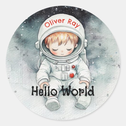 Kosmische Snooze Runder Aufkleber (Vorderseite)