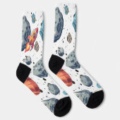 Kosmische Socken - weltraumtaugliche Socken mit Pl (Rechts)
