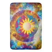kosmische Sonne Badematte (Vorderseite Vertikal)