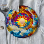 Kosmische Sonne Button (Beispiel)
