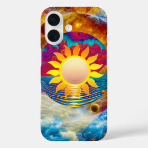 kosmische Sonne iPhone 16 Hülle