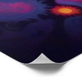 Kosmische Sonne: Ein psychedelisches Tapestes - Poster (Ecke)