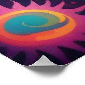 Kosmische Sonne: Ein psychedelisches Tapestry Poster (Ecke)