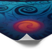 Kosmische Sonne: Ein psychedelisches Tapestry Poster (Ecke)