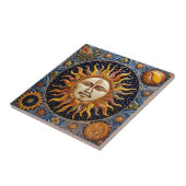 kosmische Sonne Fliese (Seite)