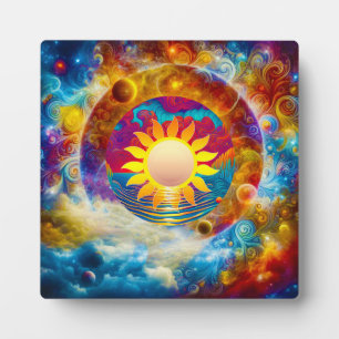 Kosmische Sonne Fotoplatte