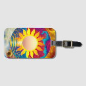 kosmische Sonne Gepäckanhänger (Vorderseite (Horizontal))