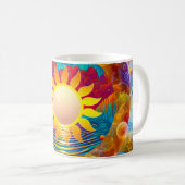 kosmische Sonne Kaffeetasse (VorderseiteRechts)