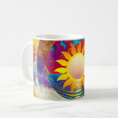 kosmische Sonne Kaffeetasse (Vorderseite Links)