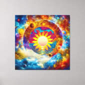 kosmische Sonne Leinwanddruck (Vorderseite)