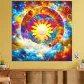 kosmische Sonne Leinwanddruck (Insitu (Wohnzimmer))