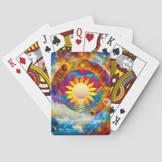 kosmische Sonne Spielkarten (Rückseite)