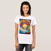 kosmische Sonne T-Shirt (Vorne ganz)
