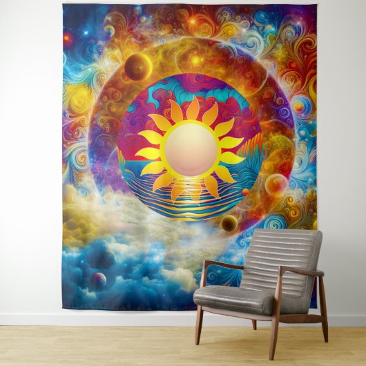 kosmische Sonne Wandteppich (Beispiel)