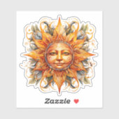 Kosmische Sonnenanbeter Digital Art Laptop Decke Aufkleber (Blatt)