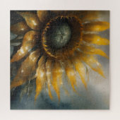 Kosmische Sonnenblume - AI Fantasy Digital Art Dru Puzzle (Horizontal)