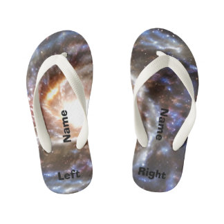 Kosmische Spinngalaxie Kunstwerke Flip Flops Kinderbadesandalen