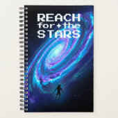 Kosmische Spiralgalaxie Astronaut Science-Fiction Planer (Vorderseite)