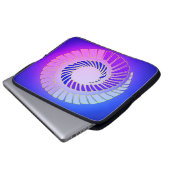 Kosmische Spiralplatte Laptopschutzhülle (Vorne Knopf)