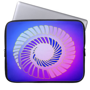 Kosmische Spiralplatte Laptopschutzhülle