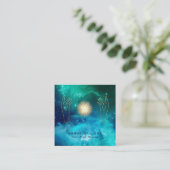 *~* kosmische Sterne, die Handuniversum-Energie Quadratische Visitenkarte (Stehend Vorderseite)