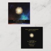 *~* Kosmische Sterne Heilen Universum Energie Sonn Quadratische Visitenkarte (Vorne/Hinten)