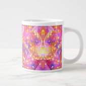 Kosmische Sterne in einer Galaxie aus rosa-blauora Jumbo-Tasse (Rechts)