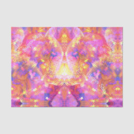 Kosmische Sterne in einer Galaxie aus rosa-blauora Seidenpapier