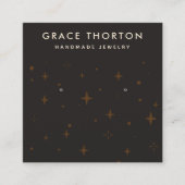 Kosmische Sterne Schmuckkarte Quadratische Visitenkarte (Vorderseite)