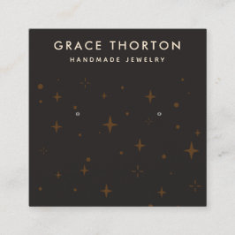 Kosmische Sterne Schmuckkarte Quadratische Visitenkarte