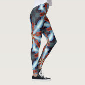 kosmische Sternenrochen braun blau Leggings (Rechts)