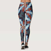 kosmische Sternenrochen braun blau Leggings (Rückseite)