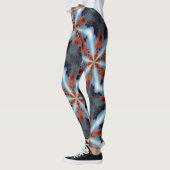 kosmische Sternenrochen braun blau Leggings (Links)