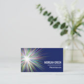 Kosmische Sternexplosion-dynamisches Marine-Blau Visitenkarte (Stehend Vorderseite)